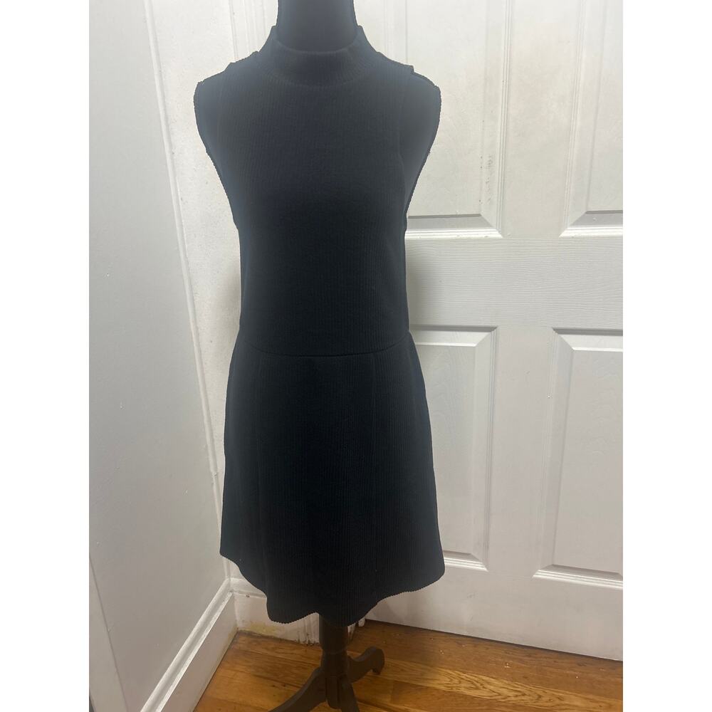 Free People Casual Black Mary Jane Knit & Fit & Flare Mini Sweater Dress Medium - Picture 7 of 8
